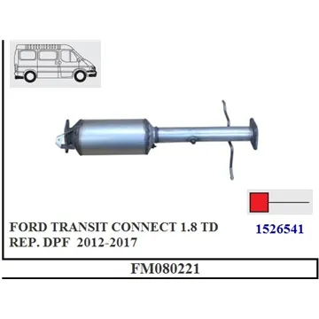 FORD CONNECT 1.8 TD PARTİKÜL FİLTRE YERİNE SUSTURUCU 2012 > 2017